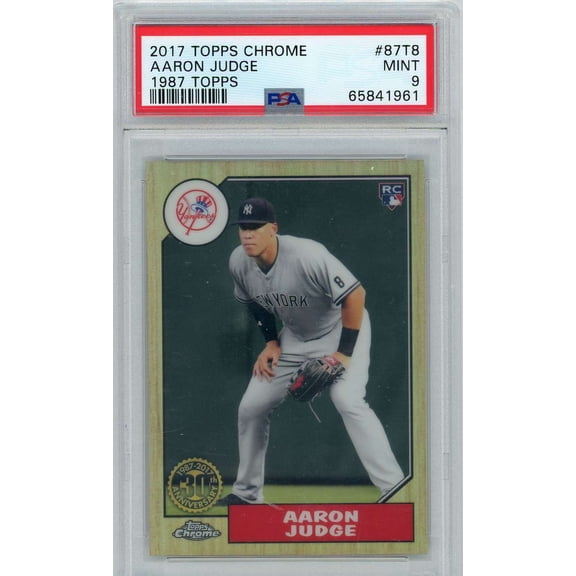 MLB 2017 Topps Chrome 1987 Aaron Judge #87T-8 [Rookie, PSA 9]