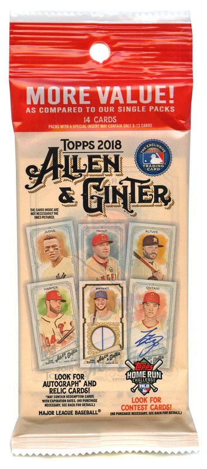 MLB 2018 Topps Allen & Ginter Baseball Cards 2018 Topps Allen & Ginter Trading Card Fat Pack