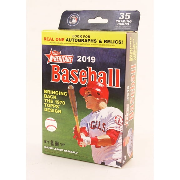 MLB 2019 Topps Heritage Baseball Trading Card HANGER Box