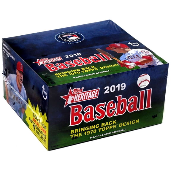 2019 Topps Heritage Retail Box Sealed (24 packs, 9 cards per pack)