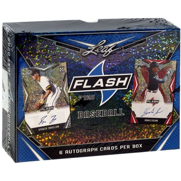 MLB 2020 Leaf Flash Baseball Trading Card HOBBY Box (6 Cards)