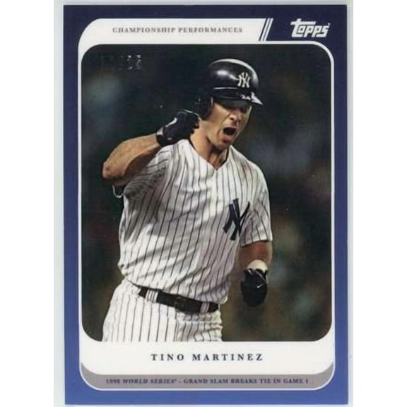 MLB 2020 Topps X By Derek Jeter 12/25 Tino Martinez #19 (1998 World Series Grand Slam)