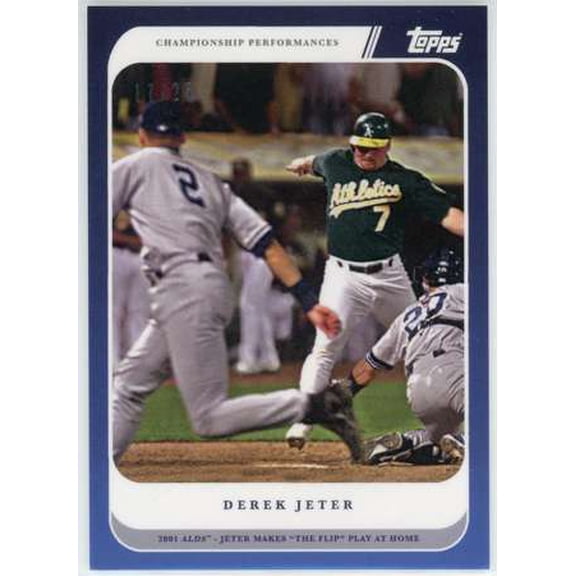 MLB 2020 Topps X By Derek Jeter 17/25 Derek Jeter #24 (2001 ALDS the flip play)