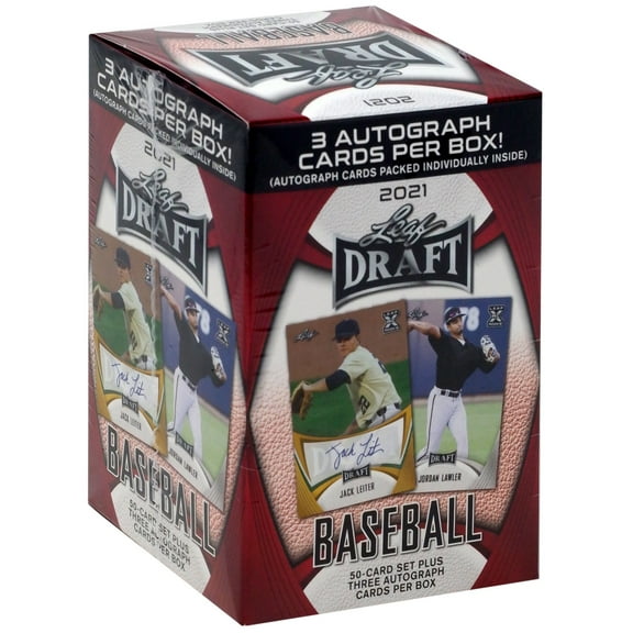 MLB 2021 Leaf Draft Baseball Trading Card HOBBY BLASTER Box
