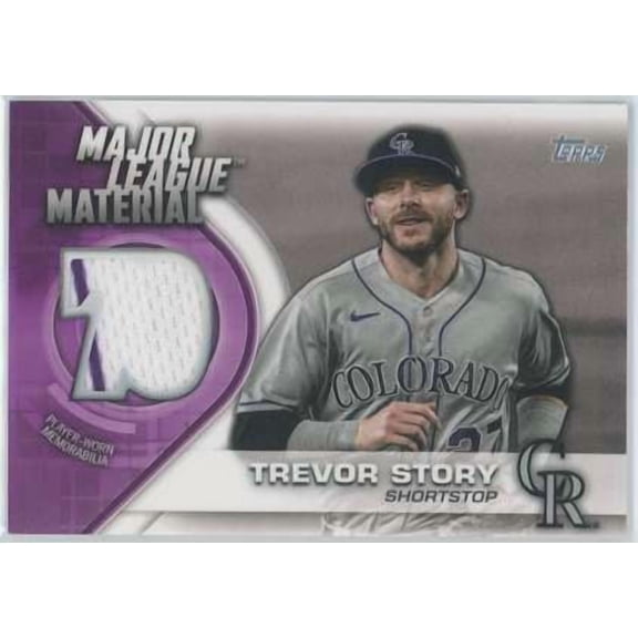 MLB 2021 Topps Series One Purple Pinstripe Trevor Story MLM-TS (Player-Worn Material)