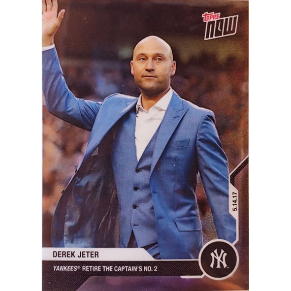 MLB 2022 Derek Jeter Trading Card (Yankees Retire the Captain's No. 2) #DJ-1