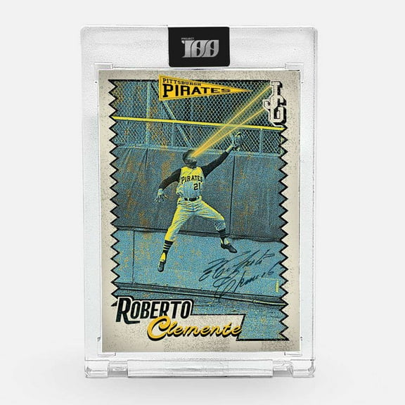 MLB 2022 Project100 Roberto Clemente Trading Card (by John Geiger) #5