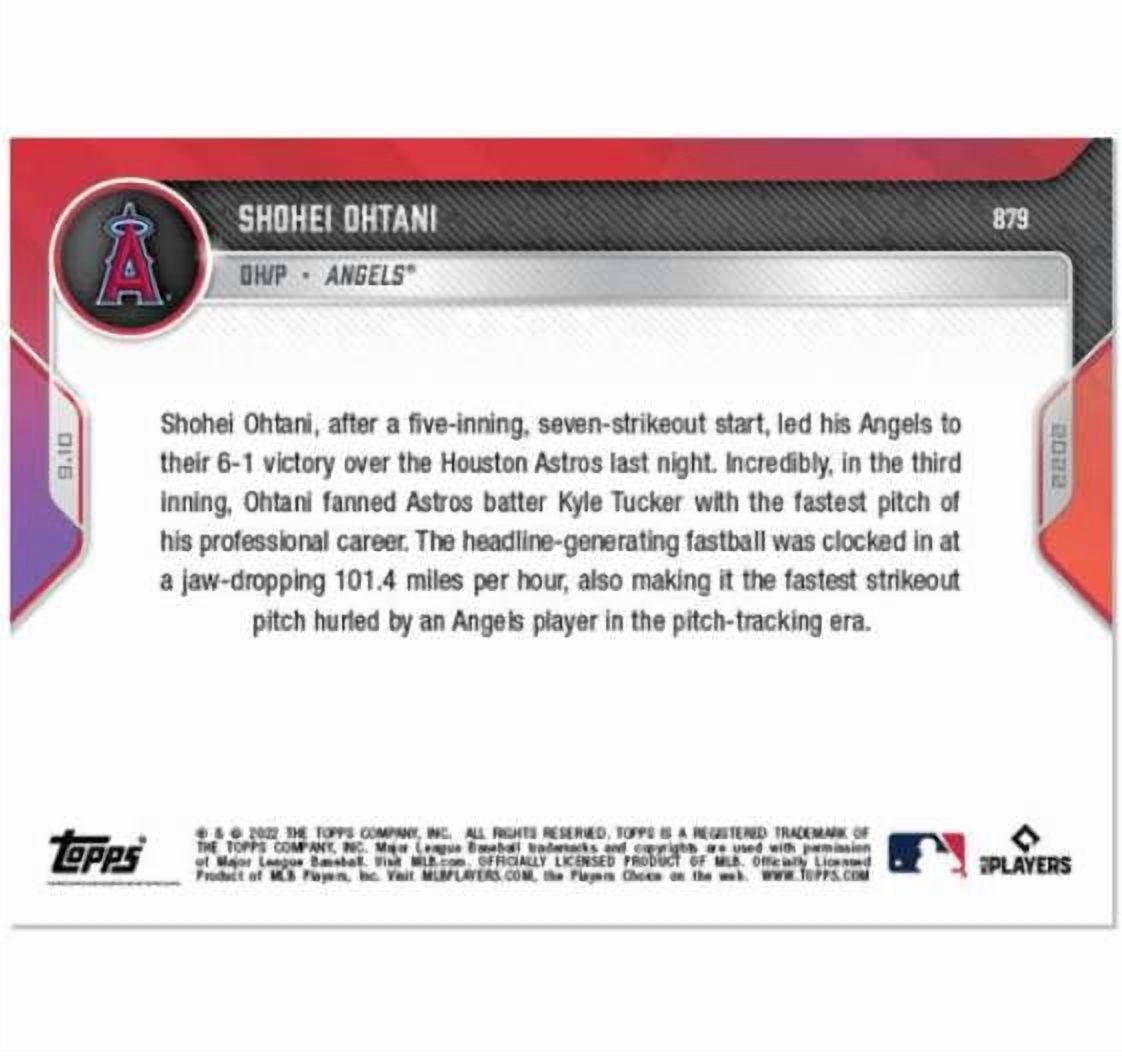 MLB 2022 Shohei Ohtani Trading Card (Lights Up Radar Gun with Fastest ...