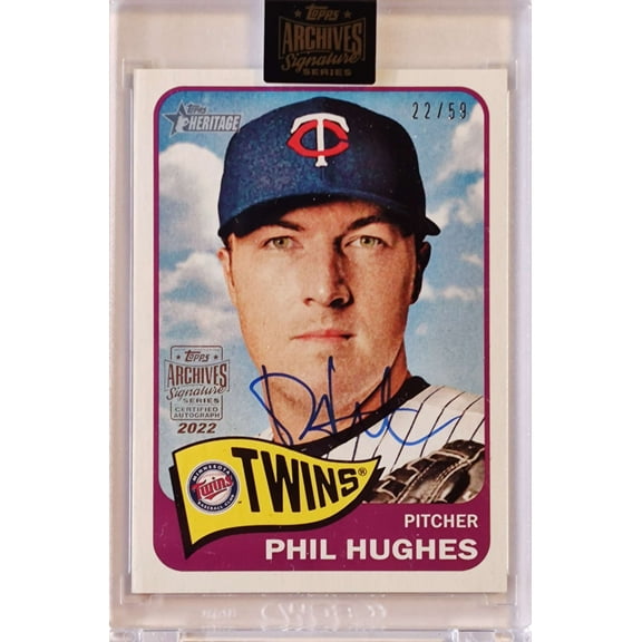 MLB 2022 Topps Archives Signature Series 22/59 Phil Hughes Trading Card (Signed)