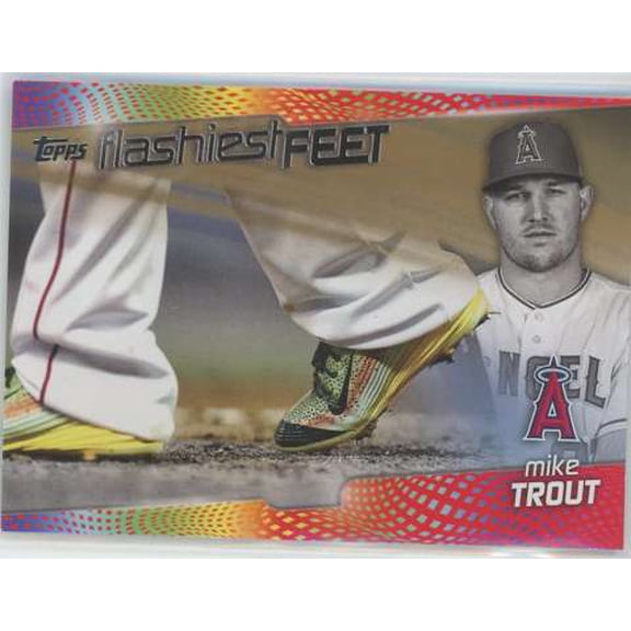 MLB 2022 Topps Baseball 31/75 Mike Trout FF-10 (Flashiest Feet)