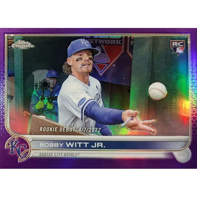 MLB 2022 Topps Update Chrome Bobby Witt Jr. Purple Trading