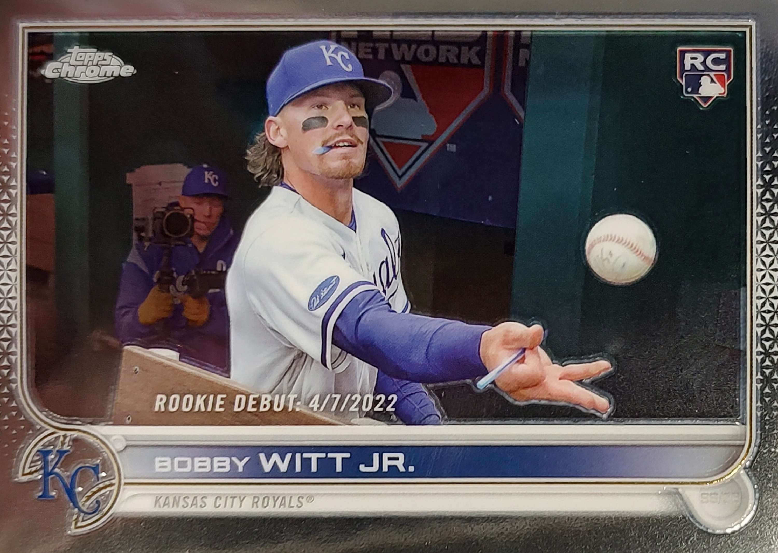 MLB 2022 Topps Update Chrome Bobby Witt Jr. Trading Card