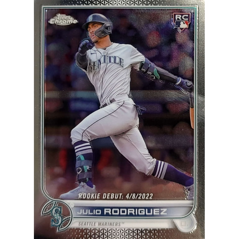MLB 2022 Topps Update Chrome Julio Rodriguez Trading Card MLB 2022 Topps Update Chrome Julio Rodriguez Trading Card