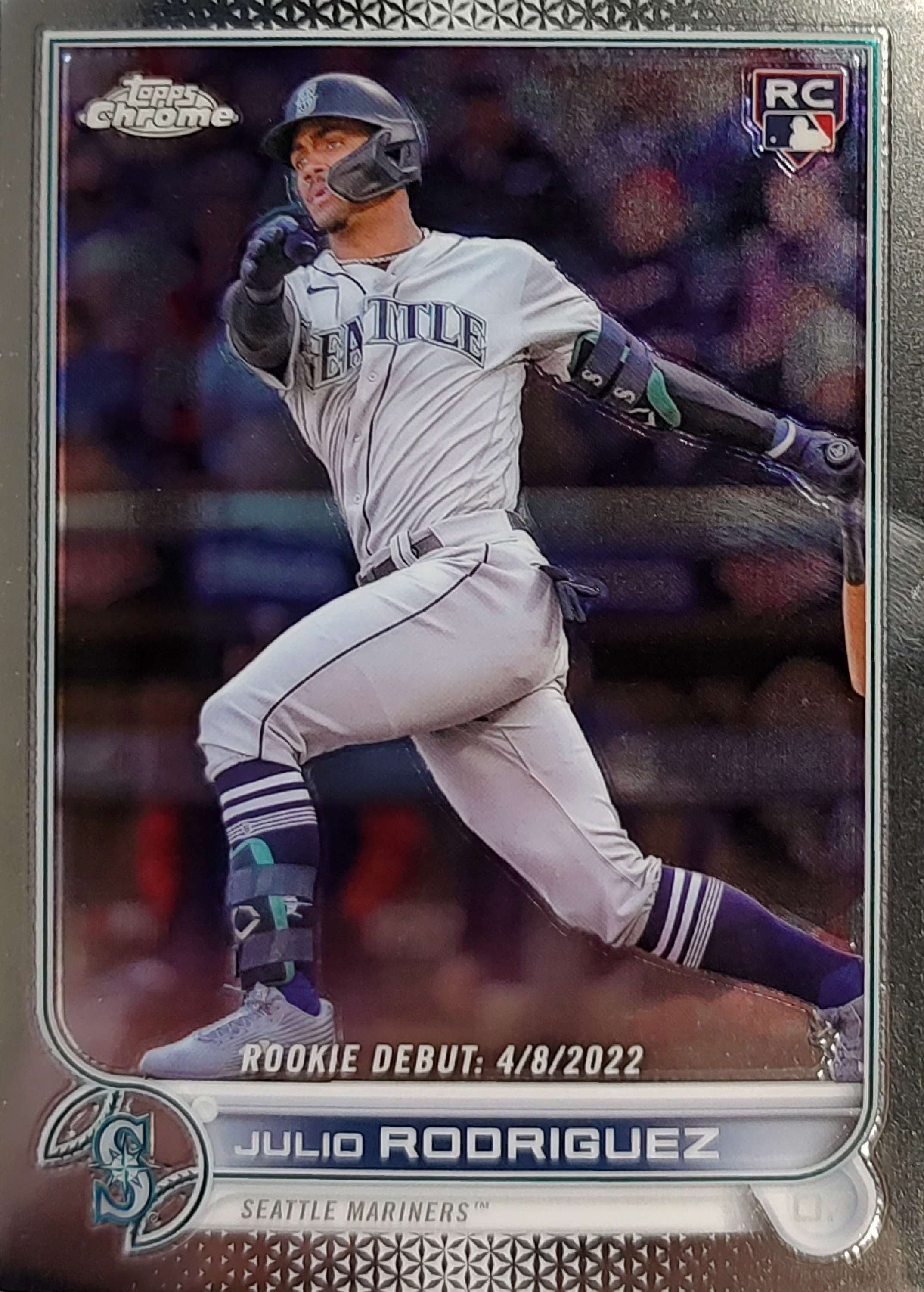 MLB 2022 Topps Update Chrome Julio Rodriguez Trading Card