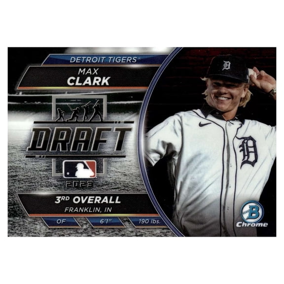 MLB 2023 Bowman Draft Chrome Baseball Draft Night Max Clark BDN-8