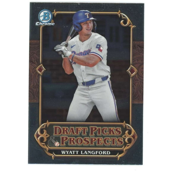 MLB 2023 Bowman Draft Chrome Draft Picks Prospects Wyatt Langford DPP-3