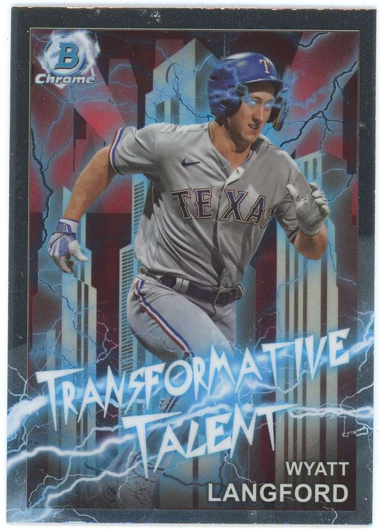 MLB 2023 Bowman Draft Chrome Transformative Talent Wyatt Langford 