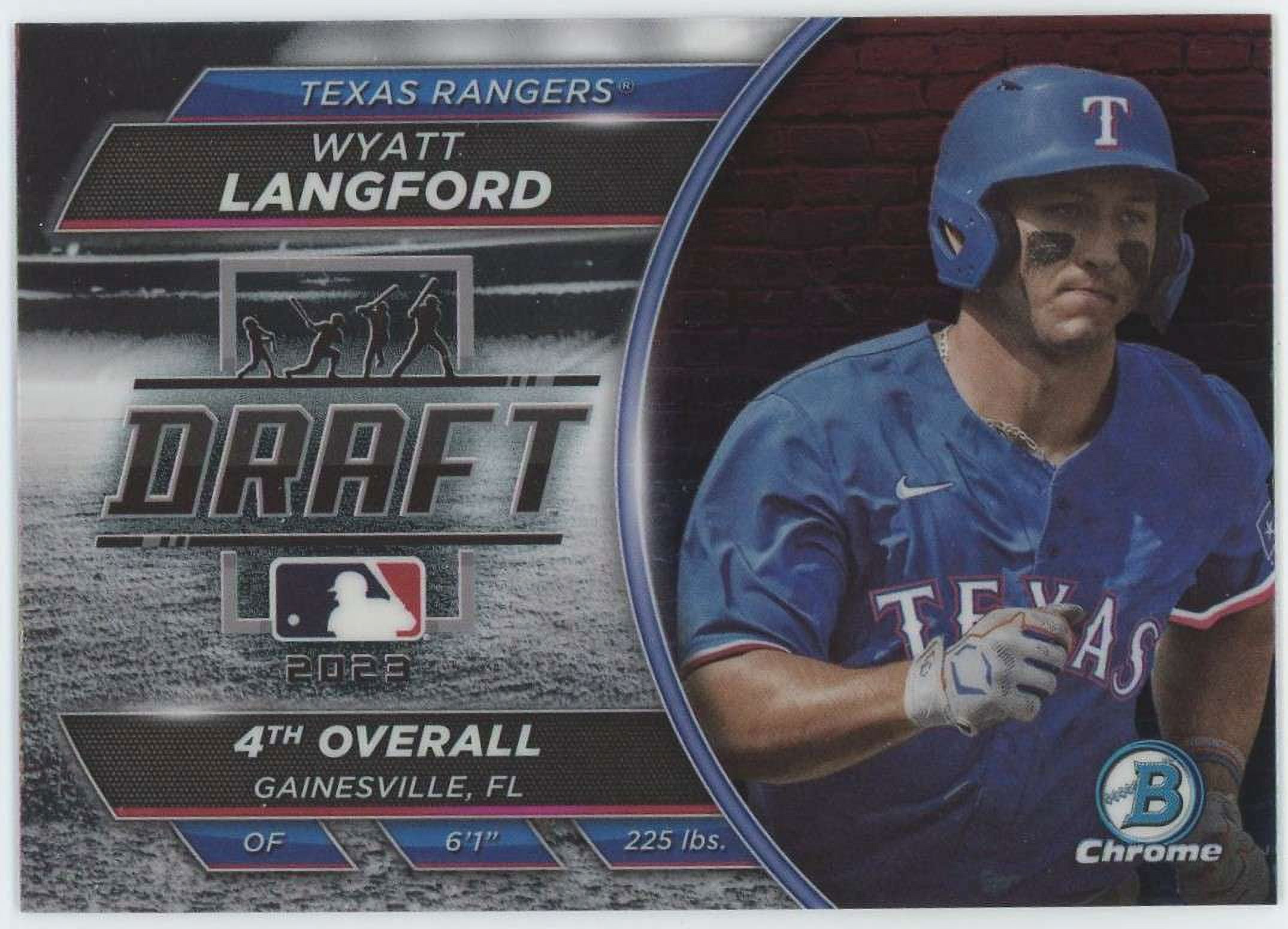 MLB 2023 Bowman Draft Chrome Wyatt Langford BDN-9 (Draft Night 