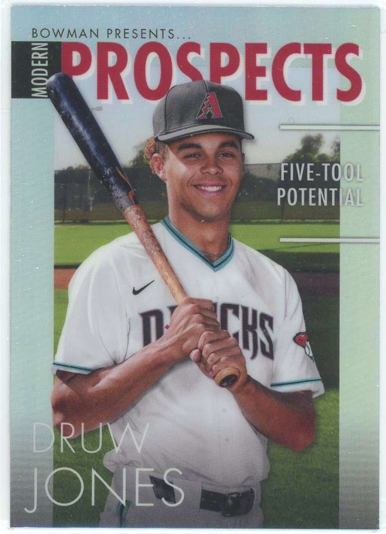 MLB 2023 Bowman Modern Prospects Refractor Druw Jones MP3 (Modern