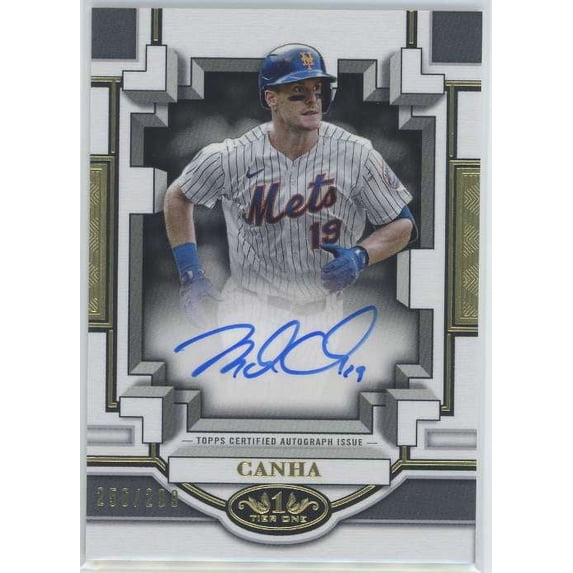 MLB 2023 Tier One Baseball Mark Canha Autographed Trading Card (On Card Autograph)