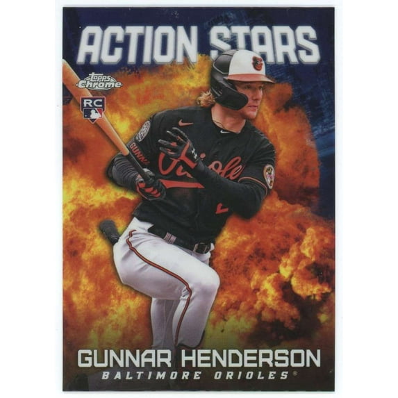 MLB 2023 Topps Chrome Update Action Stars Gunnar Henderson ASC-2 (Rookie)