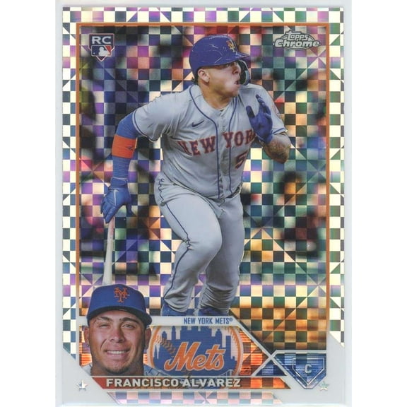 MLB 2023 Topps Chrome X-Fractor Francisco Alvarez #203 (Rookie)