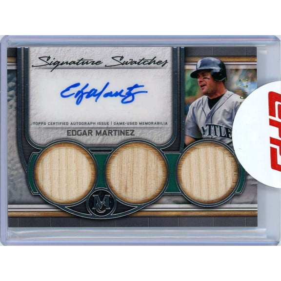 MLB 2023 Topps Museum Collection Signature Swatches 27/99 Edgar Martinez SWTRA-EM (Triple Relic Auto)