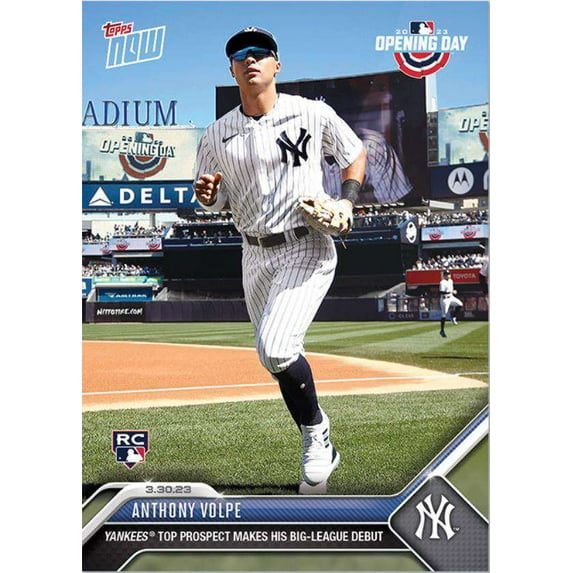 MLB 2023 Topps Now Baseball Anthony Volpe #2 (Rookie, Big-League Debut)