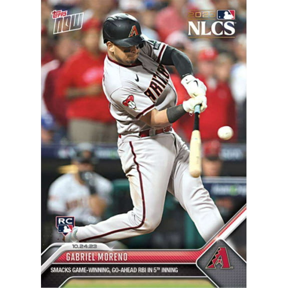 MLB 2023 Topps Now Baseball Gabriel Moreno #1041 (Rookie, Smacks Game-Winning, Go-Ahead RBI in 5th Inning)