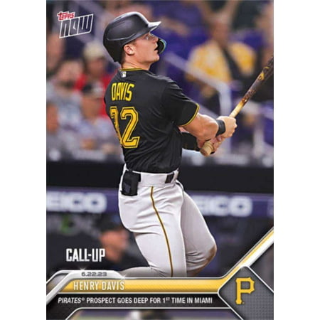 MLB 2023 Topps Now Baseball Henry Davis #481 (Rookie, Prospect Goes Deep For 1st Time)