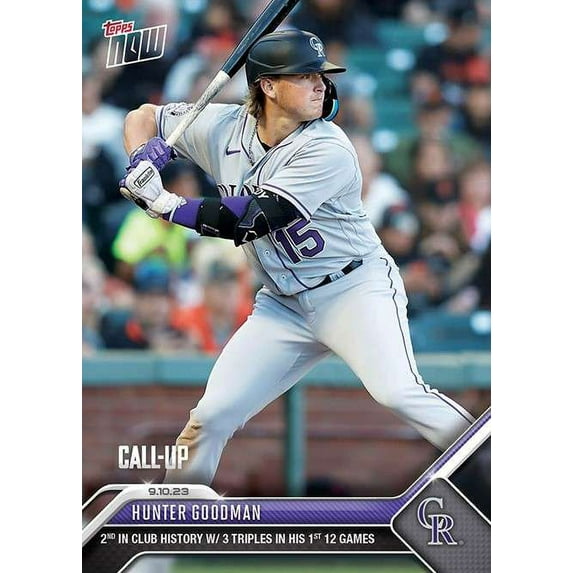 MLB 2023 Topps Now Baseball Hunter Goodman #847 (Rookie)