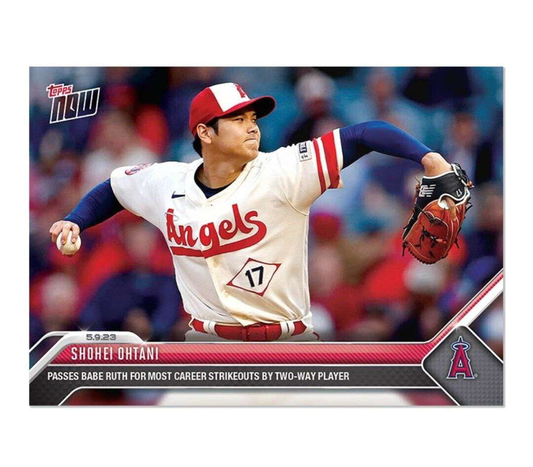 MLB 2023 Topps Now Baseball Shohei Ohtani #262 (Passes Babe