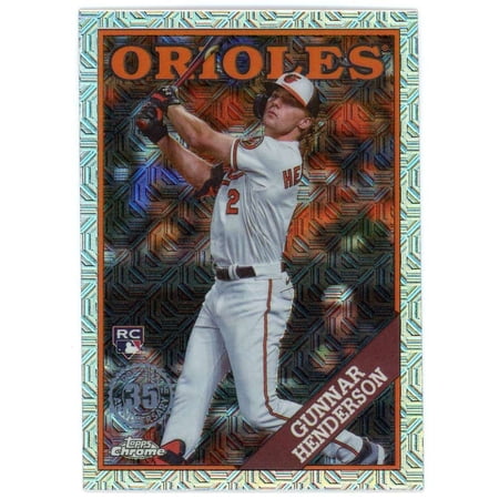 MLB 2023 Topps Series 2 1988 Chrome Silver Pack Mojo Gunnar Henderson #2T88C-28 (Rookie)