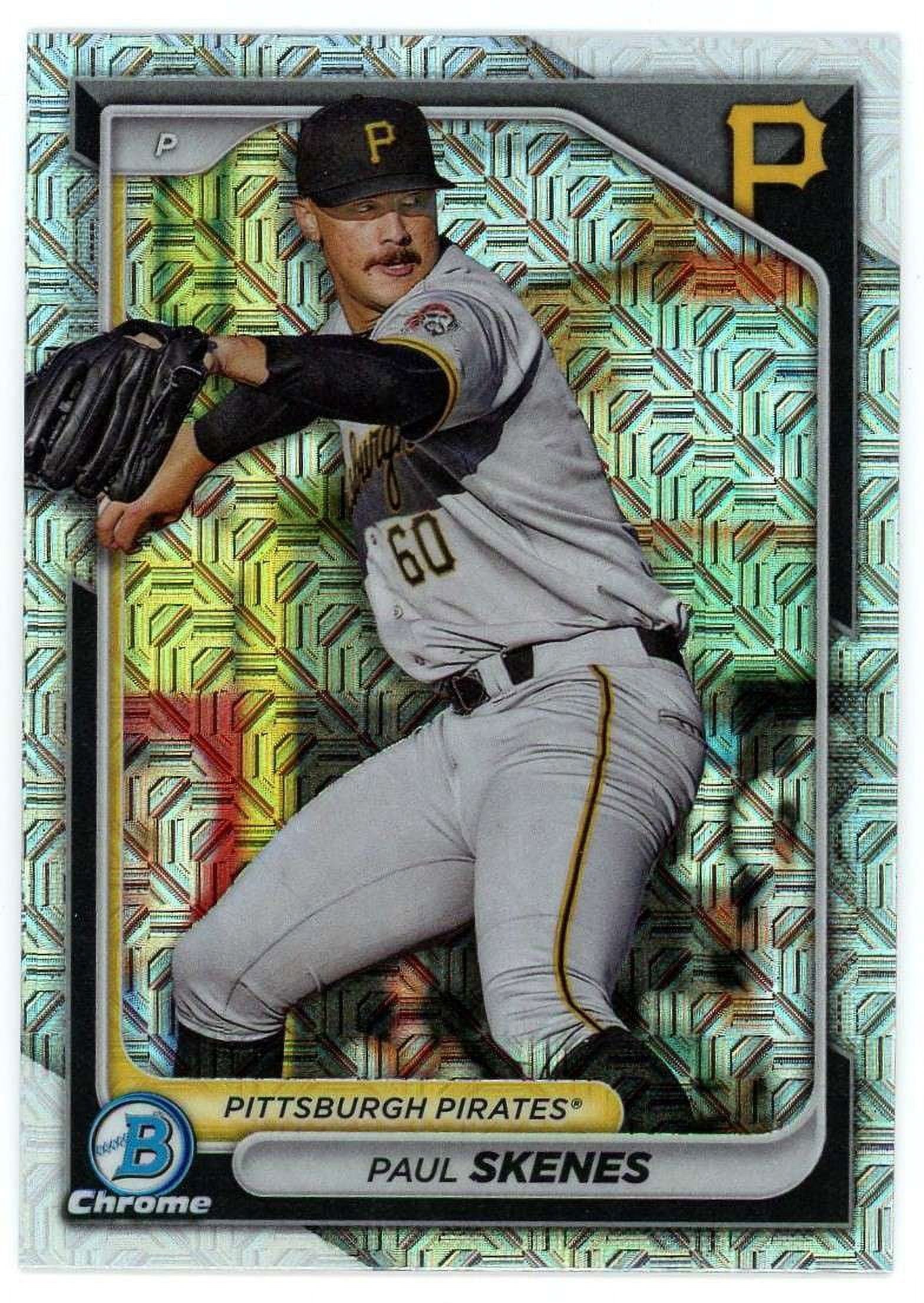MLB 2024 Bowman Baseball Mega Box Mojo Refractor Paul Skenes BCP 