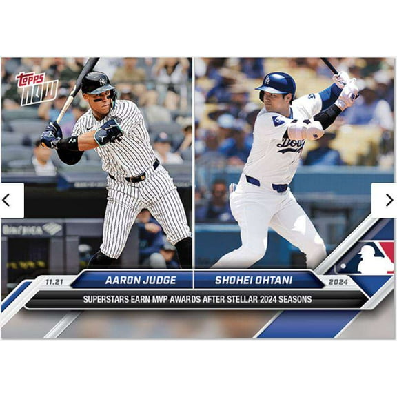 MLB 2024 NOW Baseball   Aaron Judge & Shohei Ohtani OS-JO (Superstars Earn MVP Awards After Stellar 2024 Seasons)