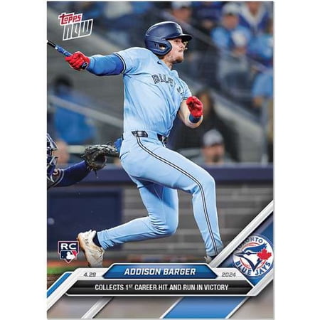 MLB 2024 NOW Baseball Addison Barger #134 (Rookie, Colelcts 1st Career Hit & Run in Victory)