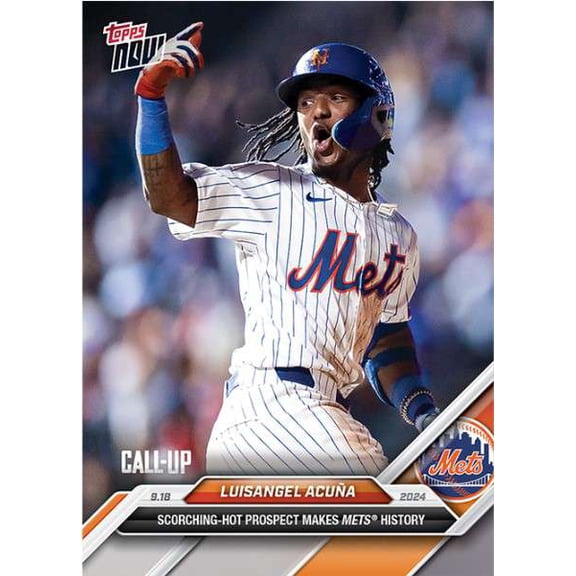 MLB 2024 NOW Baseball     Luisangel Acuna #717 (Rookie, Makes Mets History)