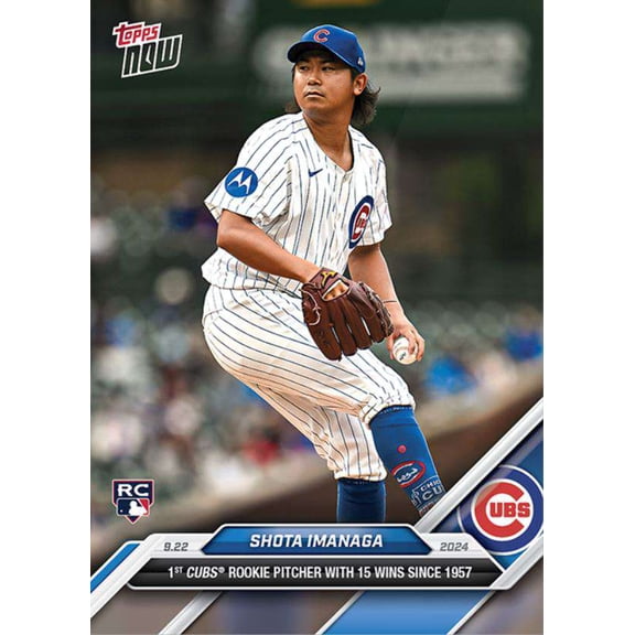 MLB 2024 NOW Baseball Shota Imanaga #740 (Rookie, 1st Cubs Rookie Pitcher with 15 Wins Since 1957)