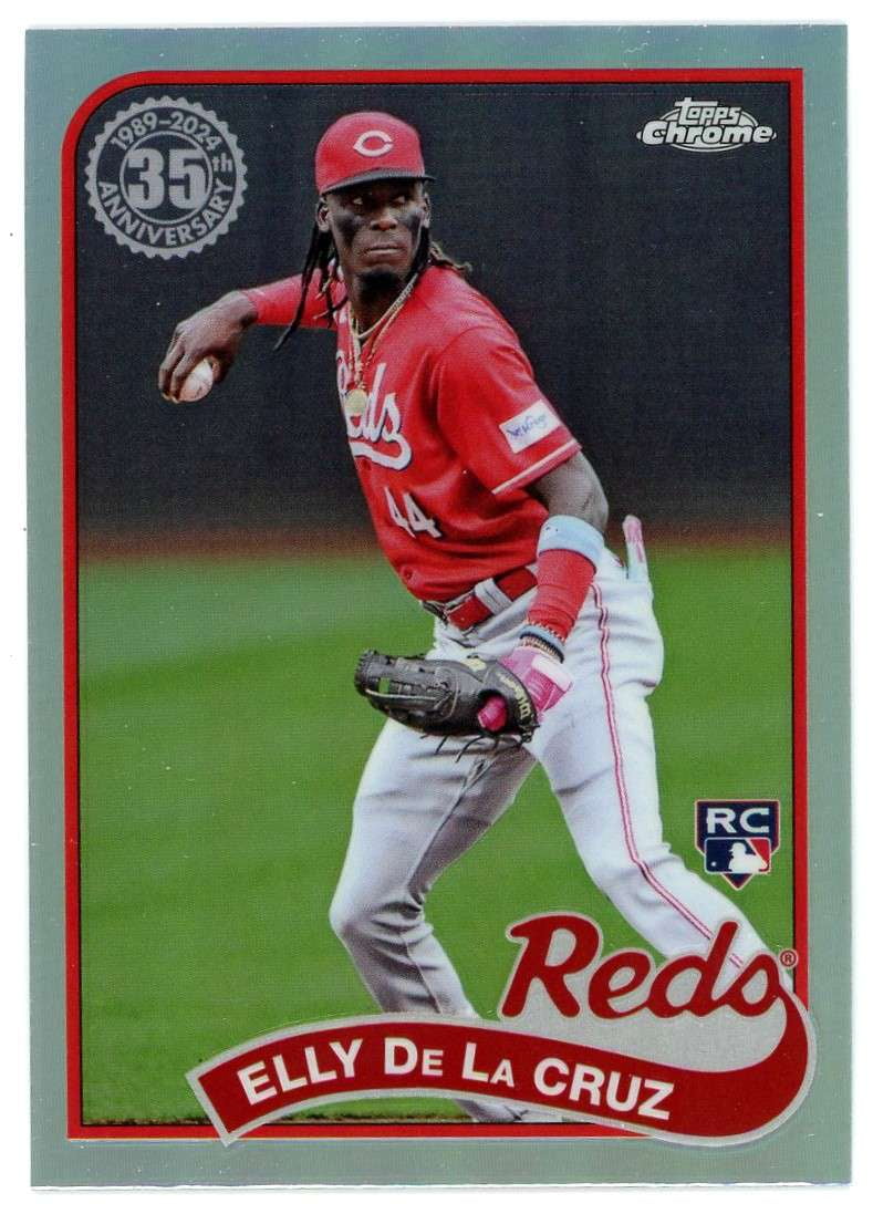 MLB 2024 Topps Chrome Baseball 1989 Elly De La Cruz #89CB-11