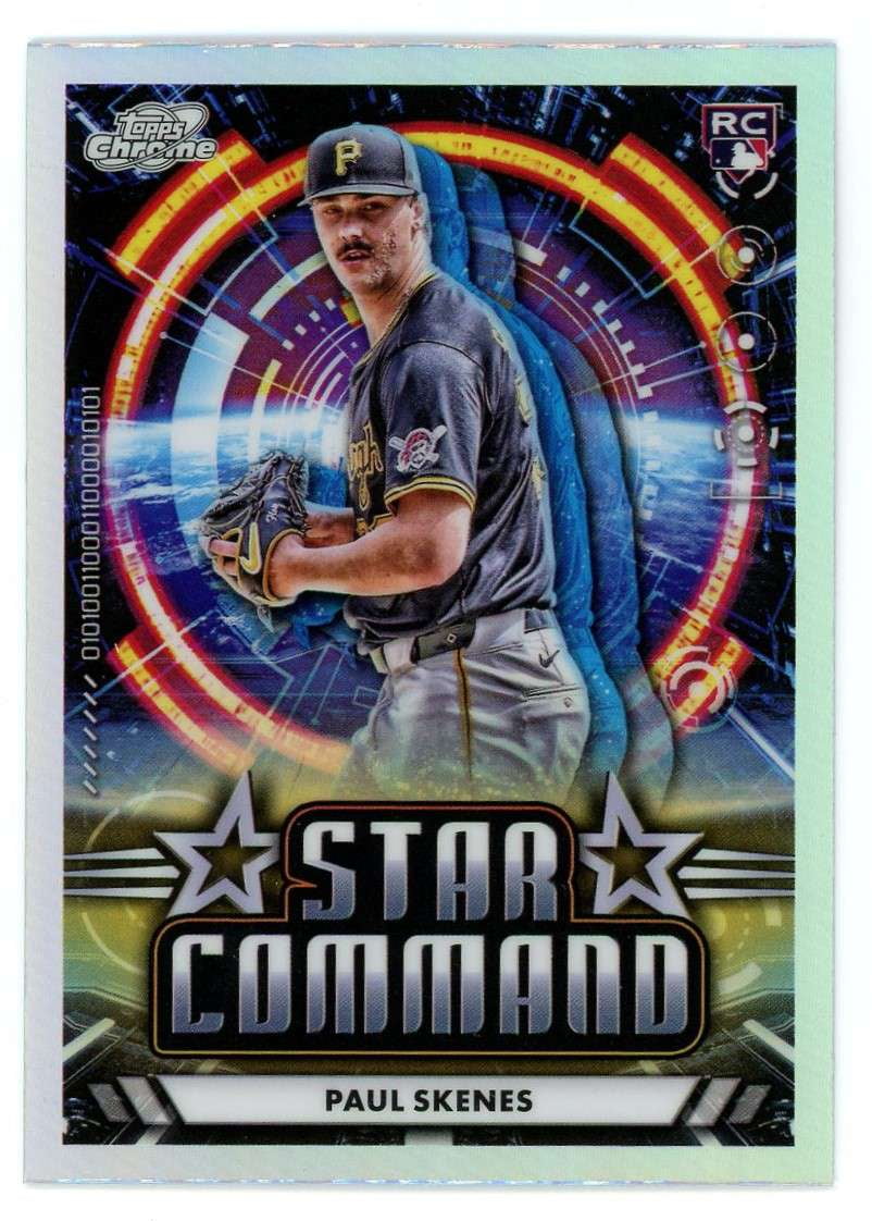 MLB 2024 Topps Cosmic Chrome Baseball Star Command Paul Skenes ALT-5 ...