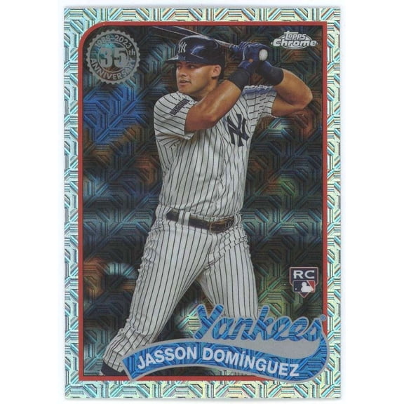 MLB 2024 Topps Series 1 1989 Chrome Silver Pack Mojo Jasson Dominguez T89C-33 (Rookie)