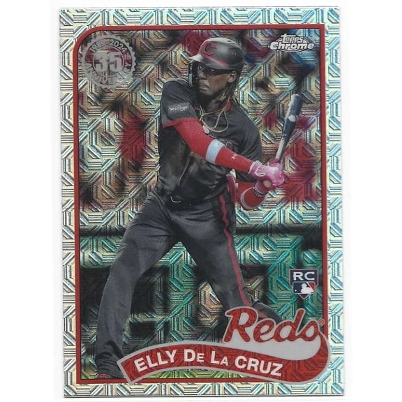 MLB 2024 Topps Series 2 1989 Chrome Silver Pack Elly De La Cruz #2T89C-50 (Rookie)