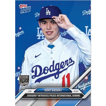 MLB 2025 NOW Baseball Roki Sasaki OS-16 (LA Introduce Prized International Signing)