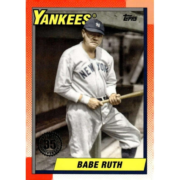 MLB 2025 Topps Series 1 Baseball 35th Anniversary 1990 Babe Ruth T90-47