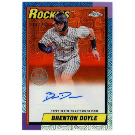 MLB 2025 Topps Series 1 Baseball Silver Pack 1990 Mojo 18/25 Brenton Doyle T90CA-BD (Auto)