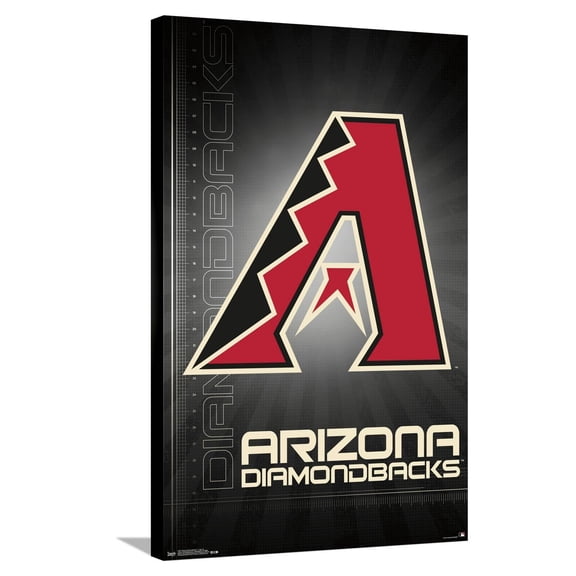 MLB Arizona Diamondbacks - Logo 16 Canvas Wall Poster, 22.375" x 34"