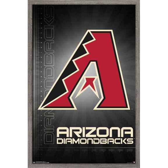 MLB Arizona Diamondbacks - Logo 16 Wall Poster, 22.375" x 34", Framed
