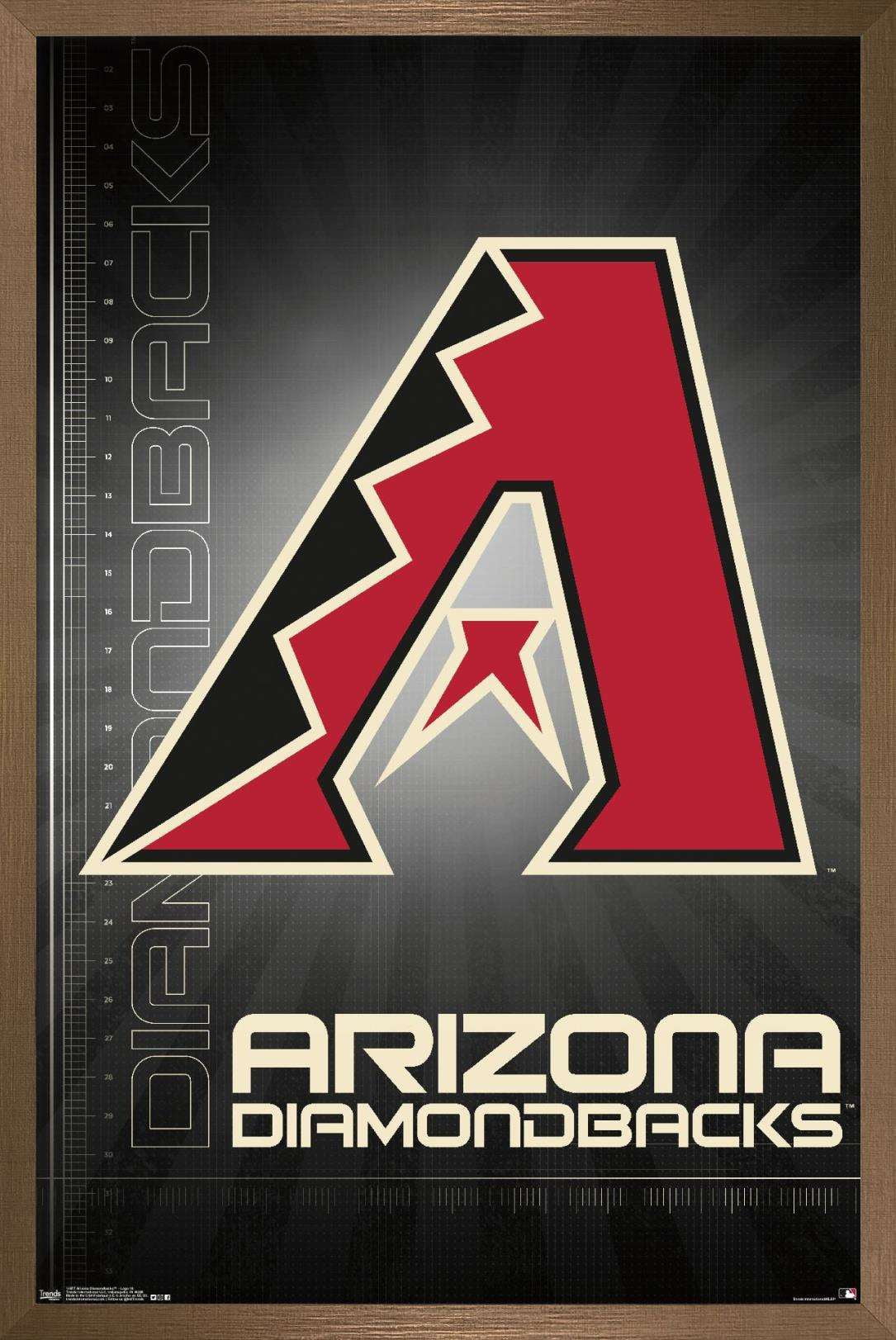 MLB Arizona Diamondbacks - Logo 16 Wall Poster, 22.375" x 34", Framed