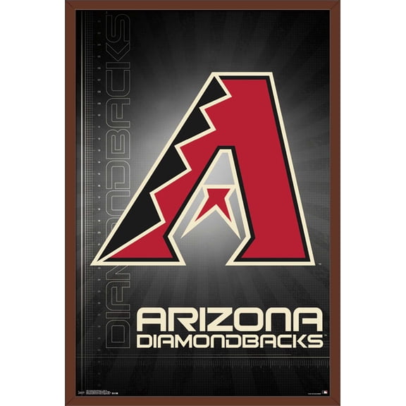 MLB Arizona Diamondbacks - Logo 16 Wall Poster, 22.375" x 34", Framed
