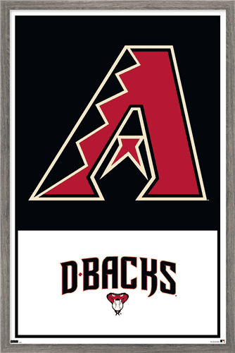 MLB Arizona Diamondbacks - Logo 22 Wall Poster, 22.375" x 34" Framed